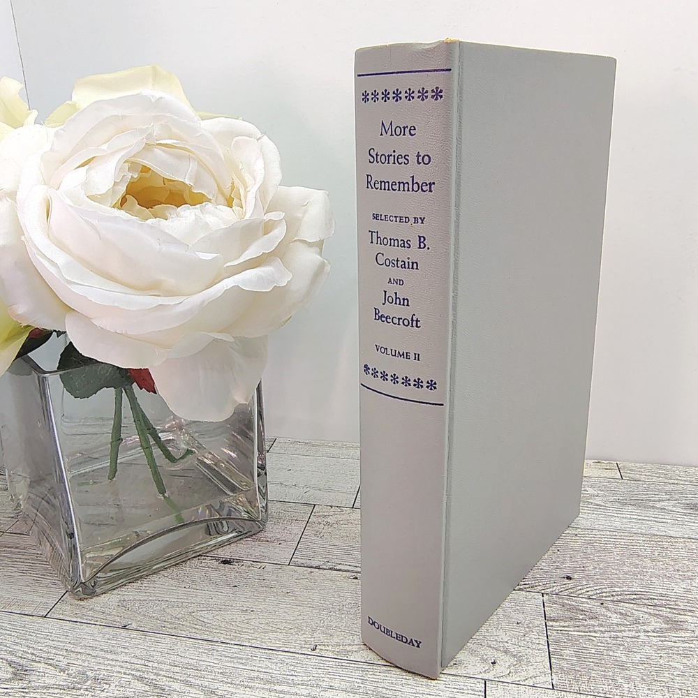 More Stories to Remember Costain Beecroft 1958 Gray Hardcover Vintage Study Deco